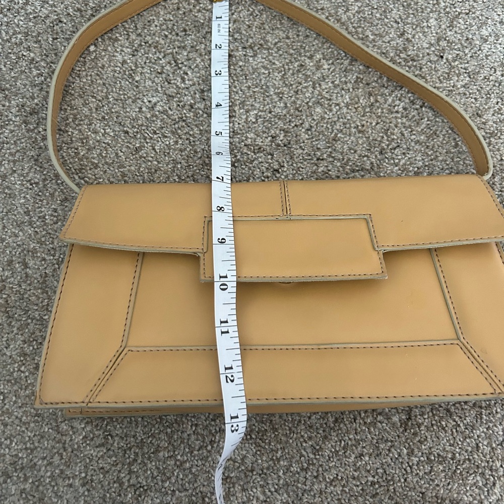 90’s Y2K tan shoulder purse clutch wallet - Picture 5 of 7